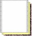 9-1/2 x 11" Continuous Paper 15# Color, 3 Part, Side Perfs