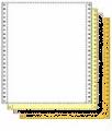 9-1/2 x 11" Continuous Paper 15# Color, 4 Part, Side Perfs