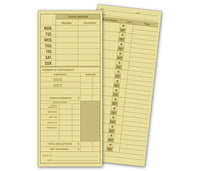 3 1/2 X 8 1/2" Daily Job Time Card