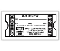 Orthodontic Dental Appointment Card, Imprinted