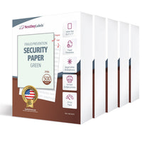 Security Paper,1 Part, Light Green