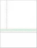8-1/2" x 11" Blank Memo Size Form-N-Envelope, Detached With Tear off strip