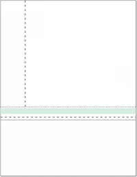 8-1/2" x 11" Blank Memo Size Form-N-Envelope, Detached With Tear off strip