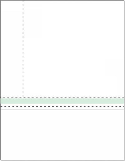 8-1/2" x 11" Blank Memo Size Form-N-Envelope, Detached With Tear off strip