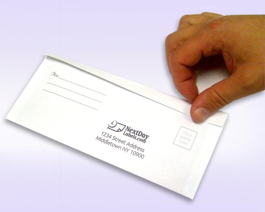 8-1/2" x 11" Blank Memo Size Form-N-Envelope, Detached With Tear off strip