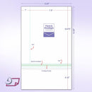8-1/2" x 14" Blank Memo Size Form-N-Envelope, Detached With Tear off strip