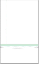 8-1/2" x 14" Blank Memo Size Form-N-Envelope, Detached With Tear off strip