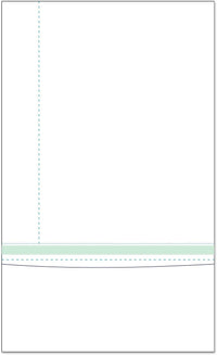 8-1/2" x 14" Blank Memo Size Form-N-Envelope, Detached With Tear off strip