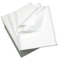 9-1/2 x 11" Continuous Paper, 15# White 5 Part with Side Perfs