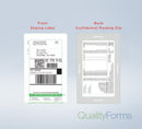 Duplex Thermal 1 Up Shipping Label/Packing Slip