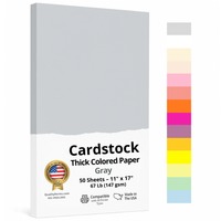 11 x 17" Ledger Size, Gray Cover Card Stock