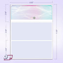 Blank Hologram Premium Laser Computer Checks, Three Colors - High-Security. Check on top.