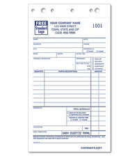 Service Orders, 4 1/4 X 7"