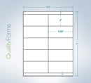 8-1/2" x 11", 10 Labels, per Sheet,4.25" x 2"
