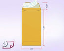 7 Coin Peel & Seal Envelope Brown Kraft