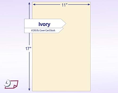 11 x 17" Ledger Size, Ivory Cover Card Stock