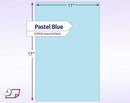 11 x 17" Ledger Size, Pastel Blue Cover Card Stock