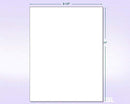 8-1/2" x 11" Red Fluorescent 1 Label per Sheet 8.5 x 11