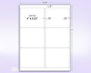 8-1/2" x 11" Fluorescent Green 6 Labels per Sheet 4 x 3-1/3