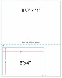Integrated Label Form 1 Label 6 x 4