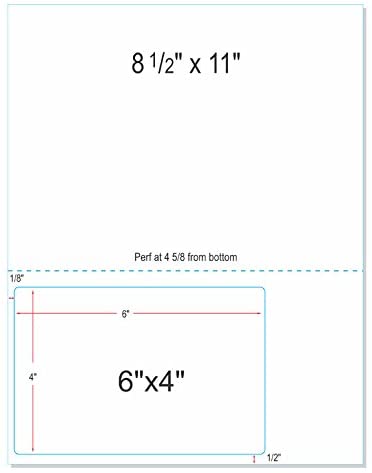 Integrated Label Form 1 Label 6 x 4