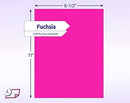 8-1/2 x 11" Letter Size, Fuchsia Cover Card Stock