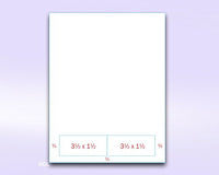 Integrated Label Form 2 Labels 3.5 x 2
