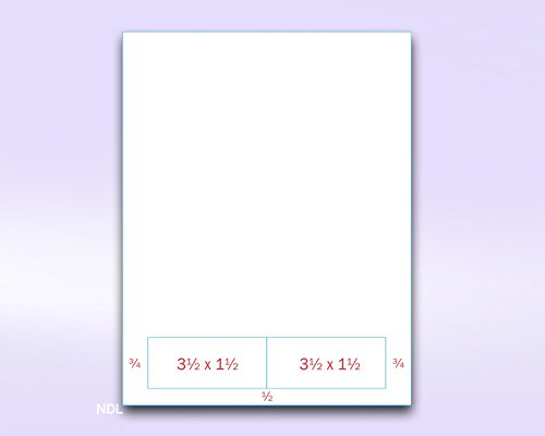 Integrated Label Form 2 Labels 3.5 x 2