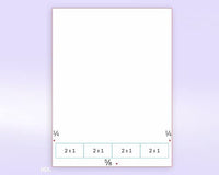 Integrated Lab Label Form 4 Labels 2 x 1