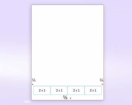 Integrated Lab Label Form 4 Labels 2 x 1