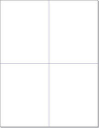 8-1/2" x 11", 4 Labels, per Sheet, 4.25" x 5.5"