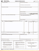 9-1/2 x 11" 4 Part Continuous Canada Customs Invoice