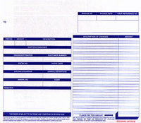 10 x 8-1/2" 5 Part Continuous Generic Invoice