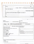 9-1/2 x 11" 4 Part Snap Set Bank Draft & Transmittal Letter