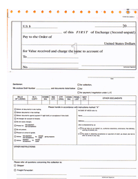 9-1/2 x 11" 4 Part Snap Set Bank Draft & Transmittal Letter