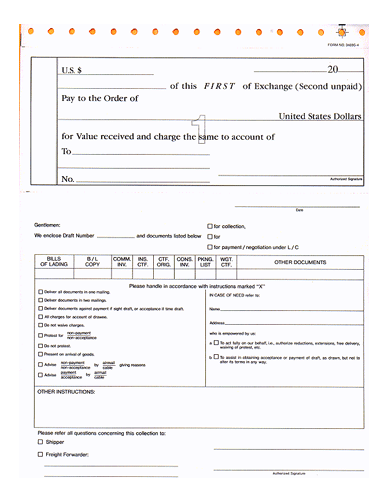 9-1/2 x 11" 4 Part Snap Set Bank Draft & Transmittal Letter