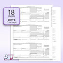 "New" 1099-NEC Forms for 2024, 4-Part  Tax Forms,  vendor kit of 50 Forms & Envelopes.