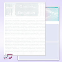 Blank Hologram Premium Laser Computer Checks, Three Colors - High-Security. Check on top.