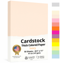 8-1/2 x 11" Letter, 67 Lb. Cover Card Stock, Ivory