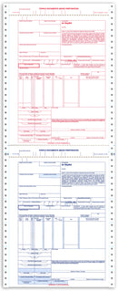 9-1/2 x 24 6 Part Continuous International Air Waybill