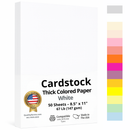 8-1/2 x 11" Letter Size, White Cover Card Stock