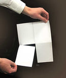 8-1/2 x 11  Laser Cards 4 Up - White