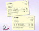 8-1/2 x 11" 20# Laser cut sheet, 1 Horizontal perf at 5-1/2" Canary