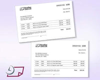 8-1/2 x 11" 20# Laser cut sheet, 1 Horizontal perf at 5-1/2" White