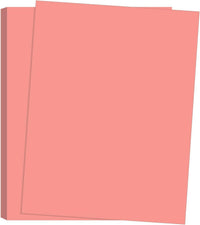 8-1/2 x 11" Letter Size, Salmon Cover Card Stock