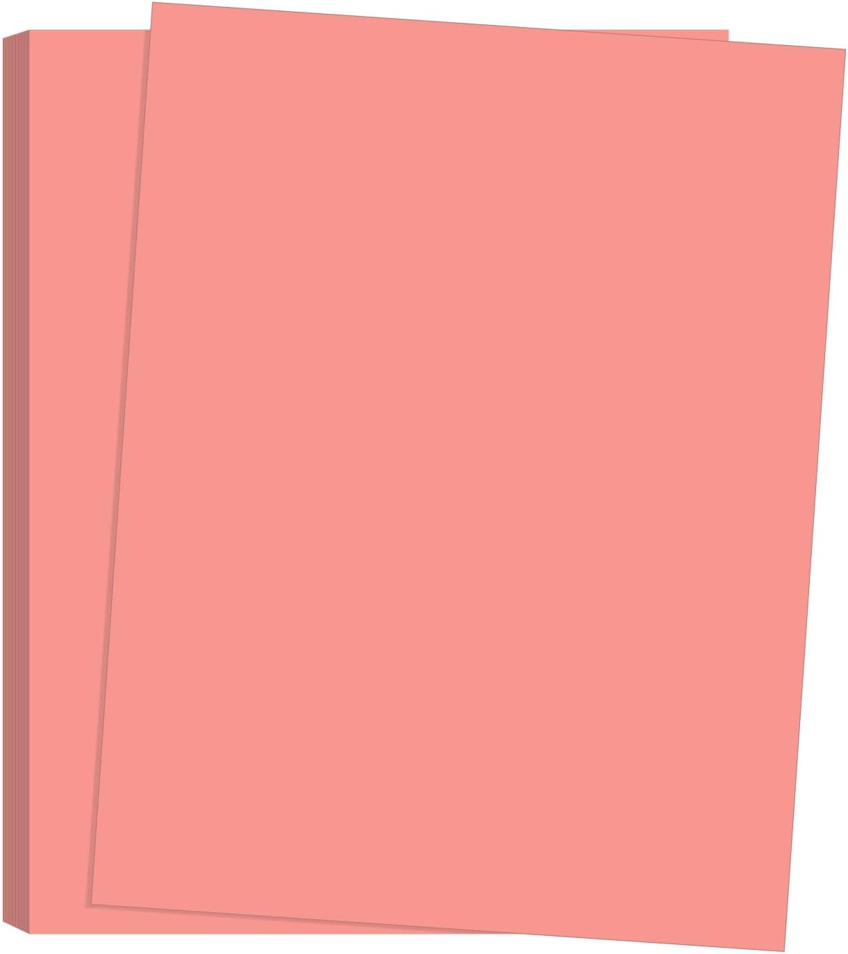8-1/2 x 11" Letter, 67 Lb. Cover Card Stock, Salmon