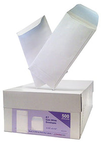 7 Coin Blank Envelope White