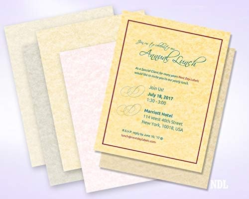 8-1/2 x 11" 65 lb. Parchment Cover Cardstock, Natural