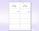8-1/2" x 11" Fluorescent Orange 10 Labels per Sheet 4 x 2