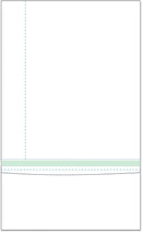 8-1/2” x 14” Blank Letter Size Form-N-Envelope, Detached w/ Tear off strip
